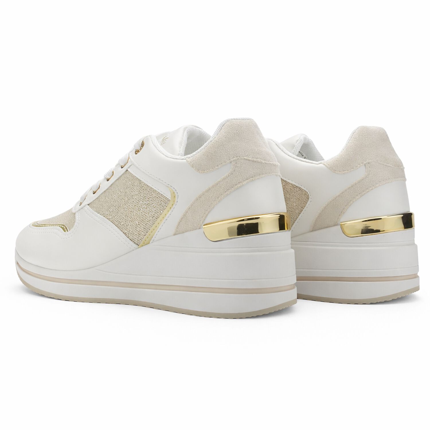 Zapatilla Blanco Y Dorado Mujer Urbano Chalada Bolkinew image number 6.0